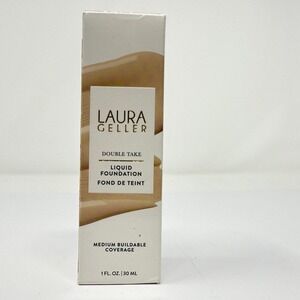 Laura Geller Double Take Liquid Foundation Porcelain Medium Buildable Coverage